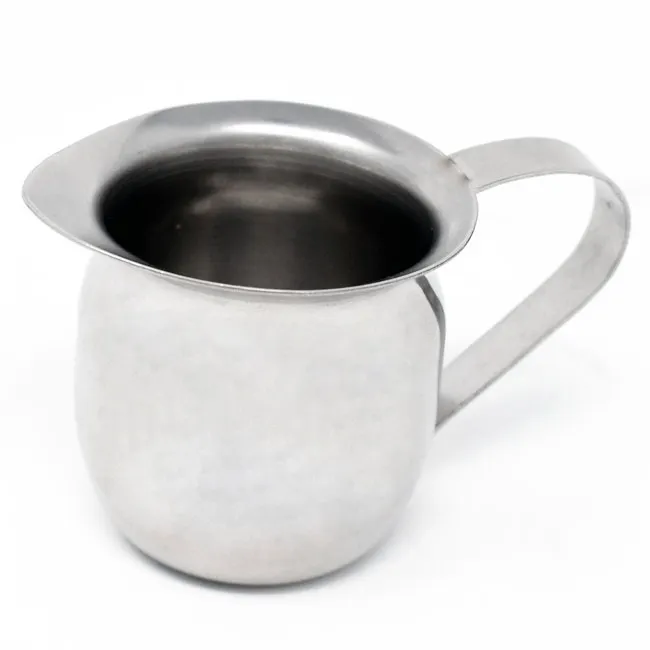 Omcan USA 80802 - 8 oz Stainless Steel Bell Creamer Pitcher, Polished, Tabletop Service