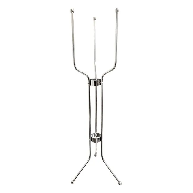 Omcan USA 80837 Stand – 8‑Quart Wine Bucket Support, 3‑Leg Stainless Steel Frame, Bar Service