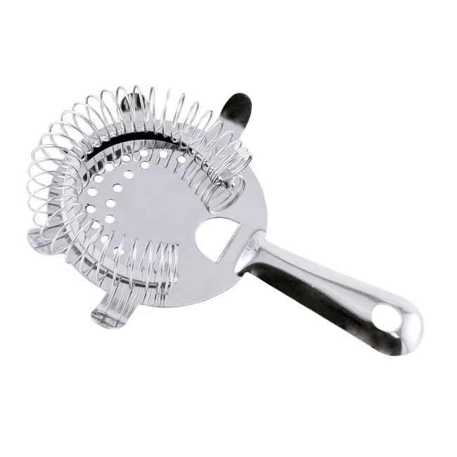 Omcan USA 80844 Bar Strainer – 4‑Prong Stainless Steel Cocktail Filter, Professional Bartending Tool