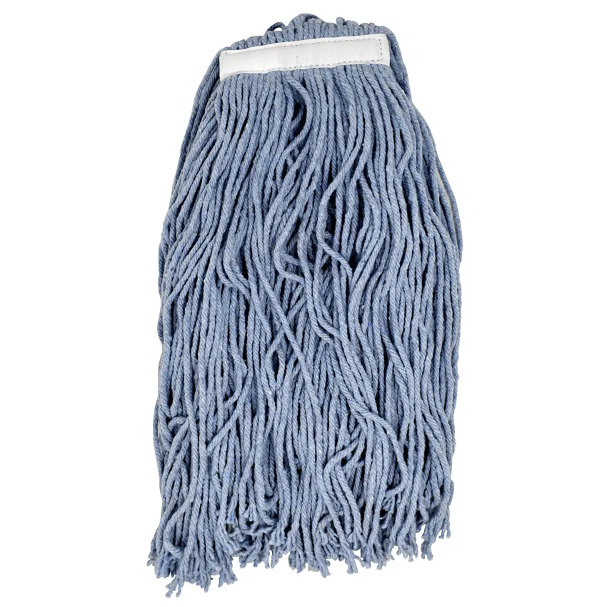 Omcan USA 80871 Wet Mop Head – 24 Oz Capacity, Blue Yarn, Cut End, Non‑Bacterial Wet Mop