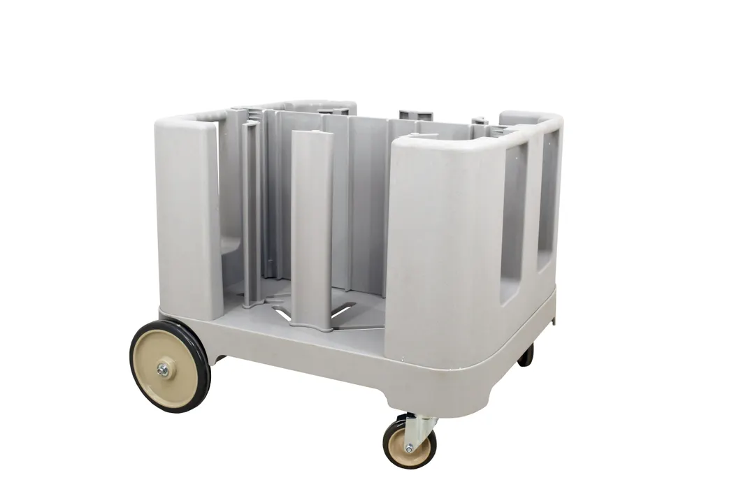 Omcan USA 80922 Dish Cart - 35-7/10"W x 37-9/10"D x 30"H, 6 Adjustable Towers, 240-405 Plate Capacity, Polyethylene
