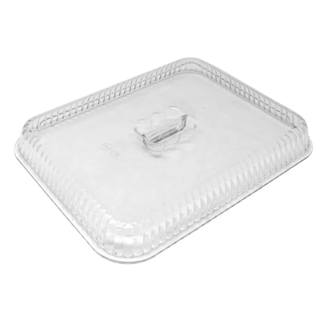 Omcan USA 80957 Crock Cover – Rectangular Snap‑On Polycarbonate, Clear for Salad Bar Crock #80956