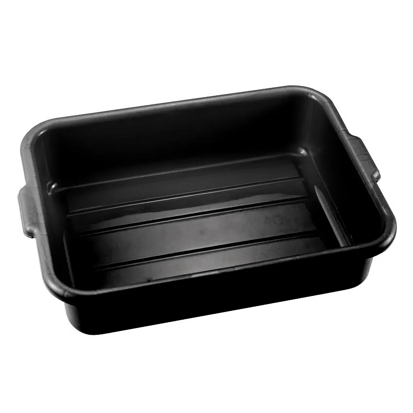 Omcan USA 81000 - Standard Black Bus Box, 21.5" x 15.5" x 5" Food Storage Container For Restaurants