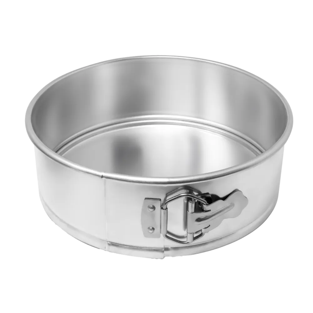 Omcan USA 81107 Springform Pan – 10" Diameter x 3" Round Aluminum, Uncoated, Ideal for Cheesecakes