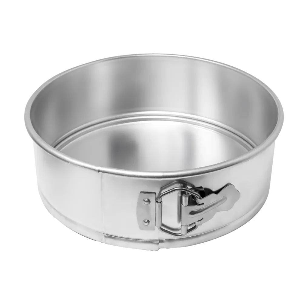 Omcan USA 81108 Springform Cake Pan - 12" Diameter X 3" Deep Round Aluminum Uncoated