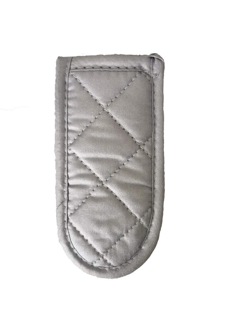 Omcan USA 81181 Pot & Pan Handle Cover, 6" Silver‑Coated Cotton Fabric, 12‑Pack