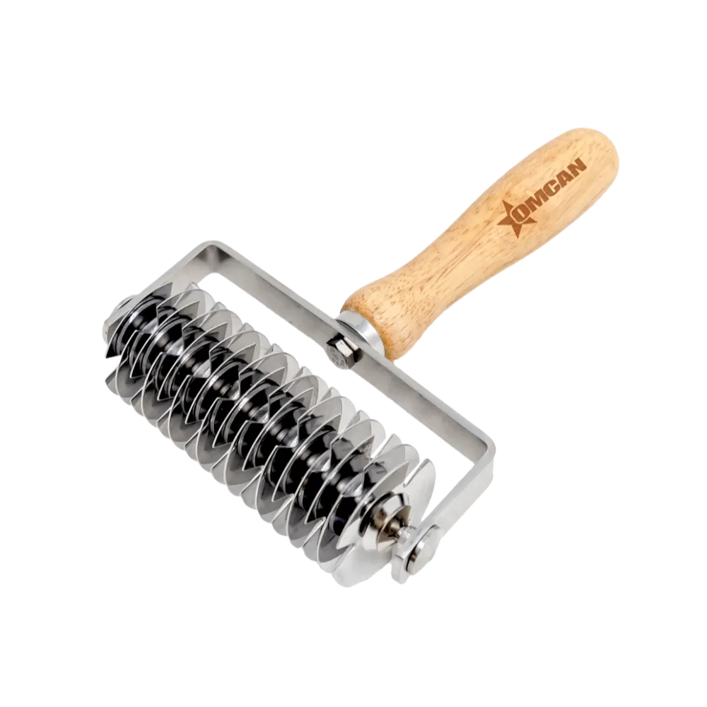 Omcan USA 81191 Lattice Dough Cutter, 5.25" x 8" x 2" Stainless Steel, Professional Pastry Tool