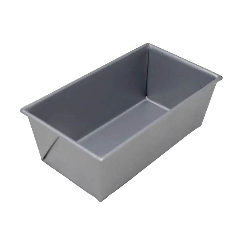 Omcan USA 81202 Loaf Pan, 3/8 Lb, 5-5/8" x 3-1/8" x 2-3/16" Deep, Glazed Aluminized Steel