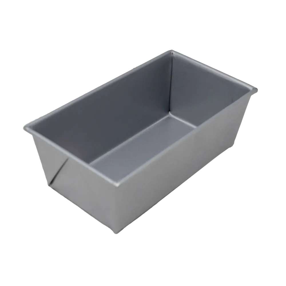 Omcan USA 81203 Bread Loaf Pan, 1 lb, 8-1/2" x 4-1/2" x 2-3/4" Deep, Glazed Aluminized Steel
