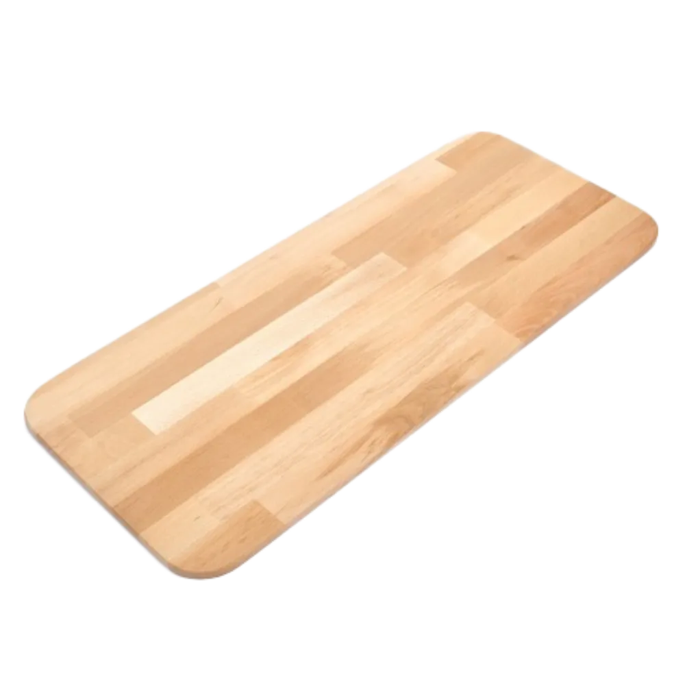 Omcan USA 81215 Pizza Serving Board, 31.5" x 12" x 0.5" H Rectangular Beech Wood Platter, No Handle