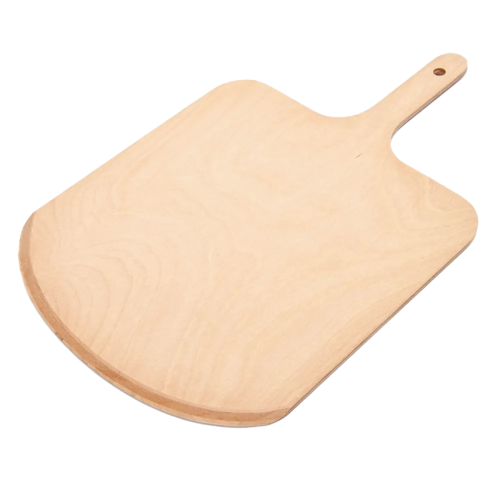 Omcan USA 81218 Pizza Peel – Beech Plywood Blade, Wood Handle, 21.6"x13.7"x0.3", 20"‑29" L, 12"‑13" W