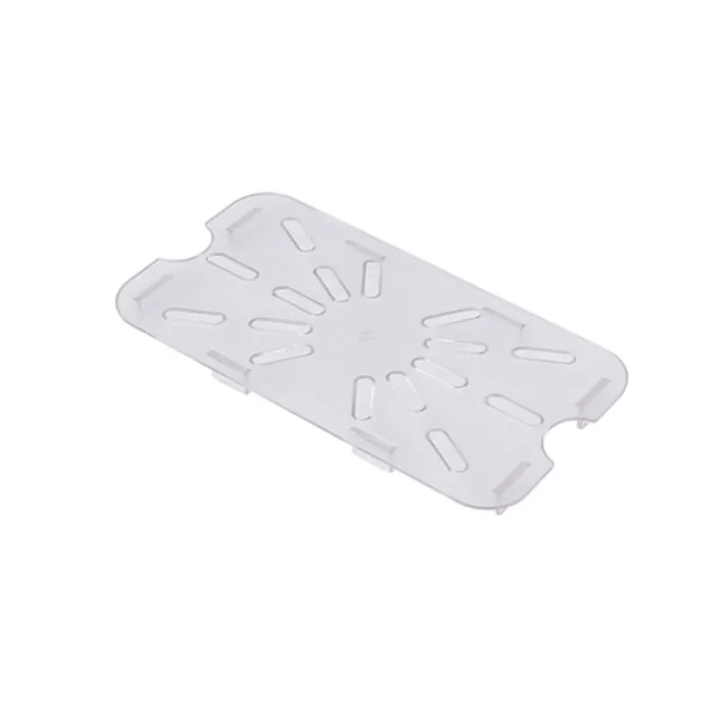 Omcan USA 85033 Drain Shelf For 1/2 Size Storage Container, Polycarbonate, NSF, Fits Pan