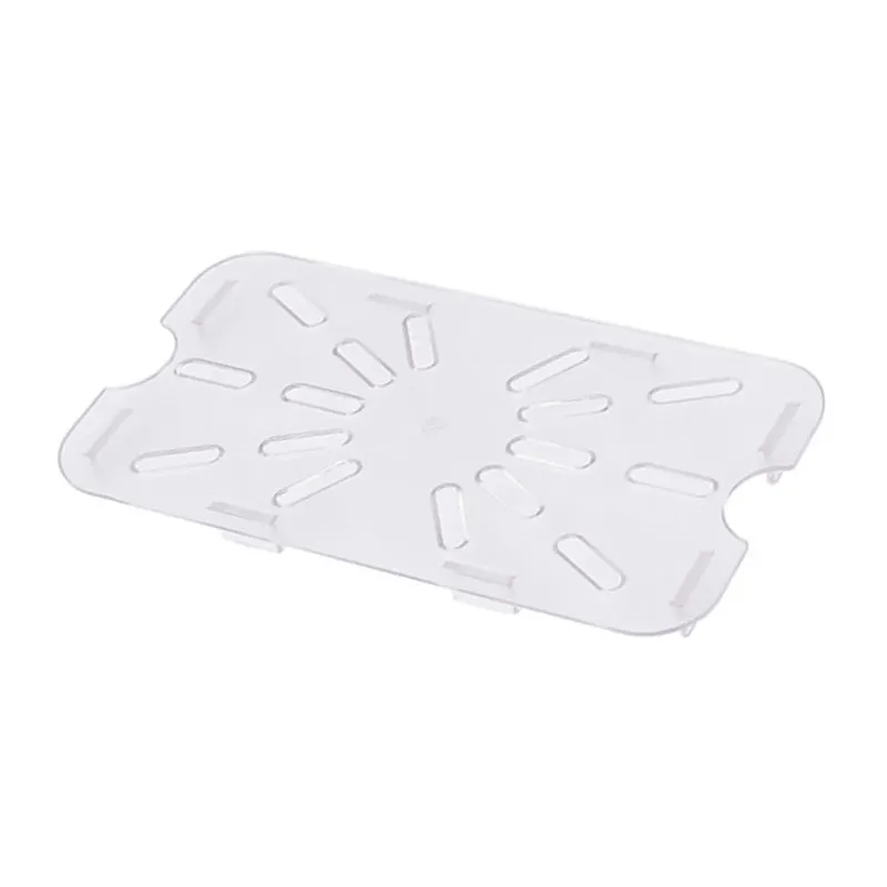 Omcan USA 85034 Drain Shelf - 1/3-Size Clear Polycarbonate Food Tray, NSF-Approved, Clear