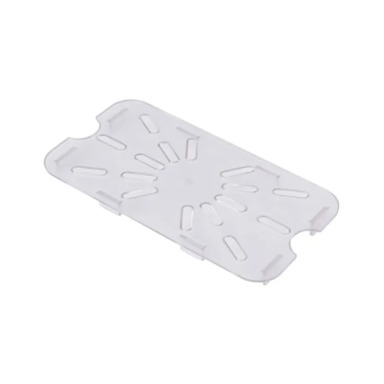 Omcan USA 85035 Drain Shelf For 1/4‑Size Food Storage Containers, Clear Polycarbonate, NSF