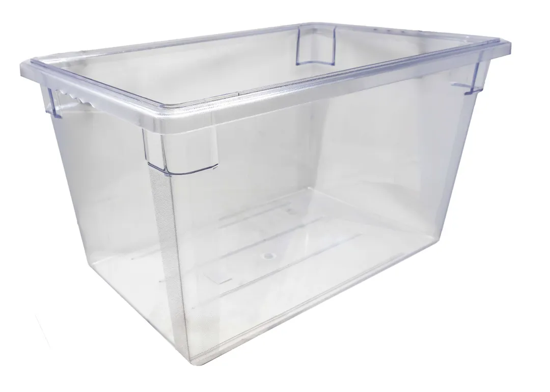 Omcan USA 85122 Storage Container, 18" x 26" x 15" Clear Polycarbonate Box, Stackable, NSF