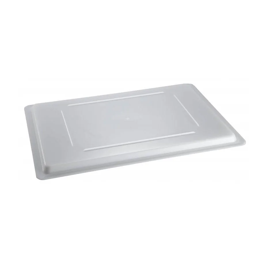 Omcan USA 85133 Food Storage Container Cover, Fits 12" x 18" Rectangle Box, White Polypropylene Lid
