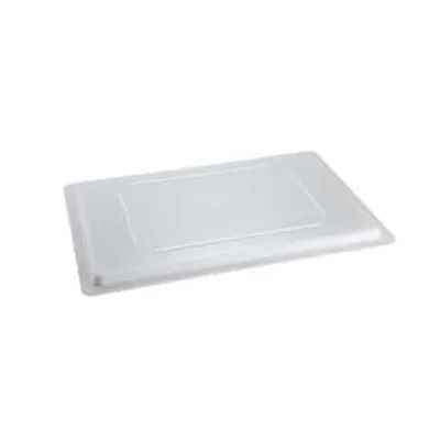 Omcan USA 85134 Food Storage Container Cover, Fits 18" x 26" Rectangle Box, White Polypropylene