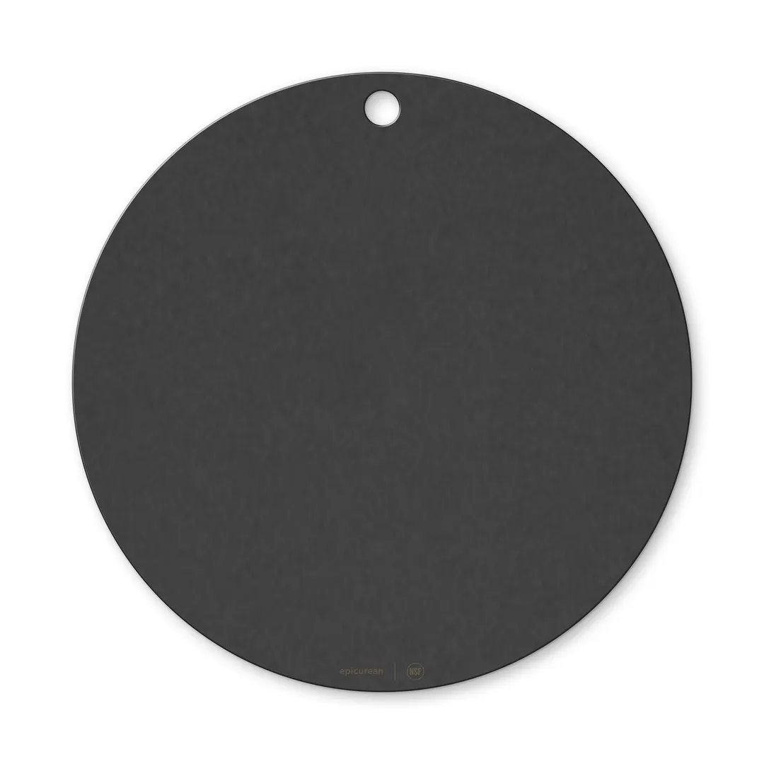 Epicurean 429-001802 18" Round Slate Pizza Board, 1/4" Paper Composite, NSF, Dishwasher Safe
