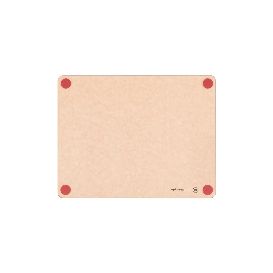 Epicurean 622-14110101 Wood Cutting Board, 14.5" x 11.25" x 3/8" Red Meat Feet, NSF, Heat‑Resistant