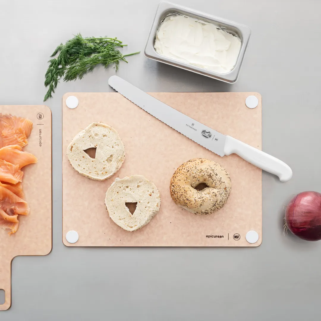Epicurean 622-14110107 Cutting Board – 14.5" x 11.25" x 3/8", Natural White Feet, Composite Non‑Slip