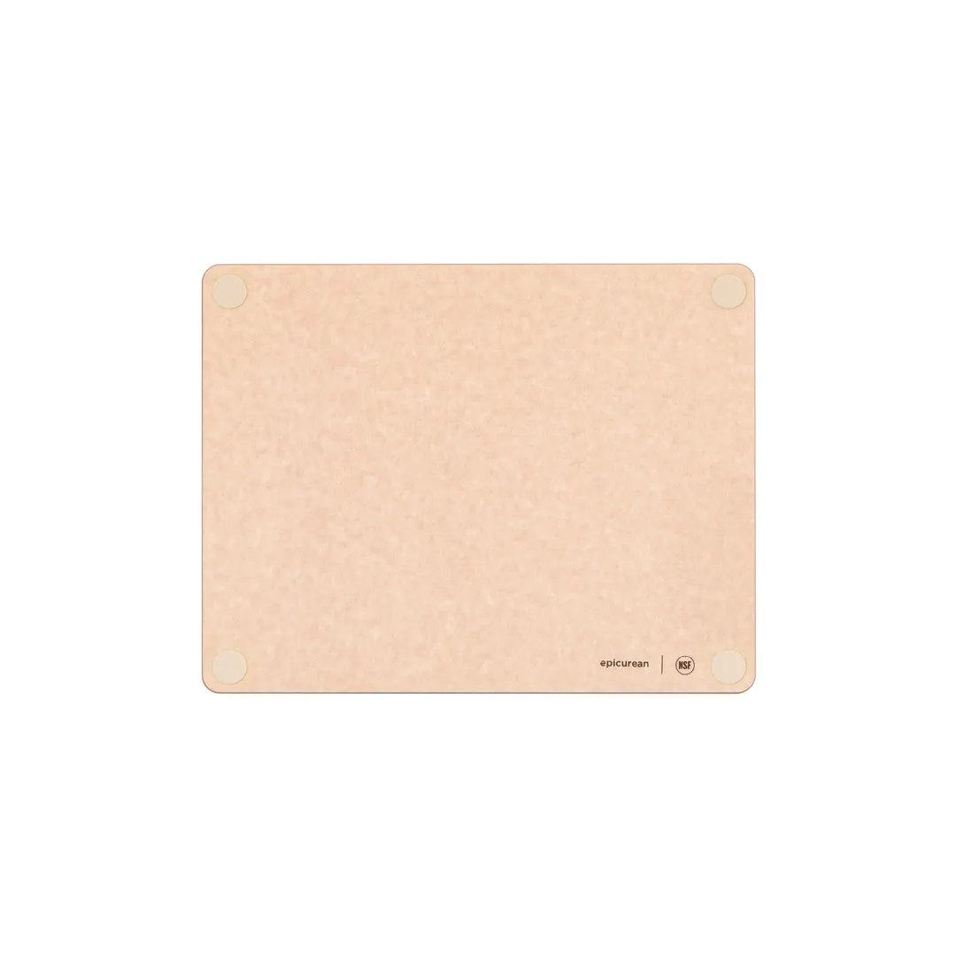 Epicurean 622-14110118 Cutting Board, 14.5" x 11.25" x 3/8", Natural with Tan Feet, Composite