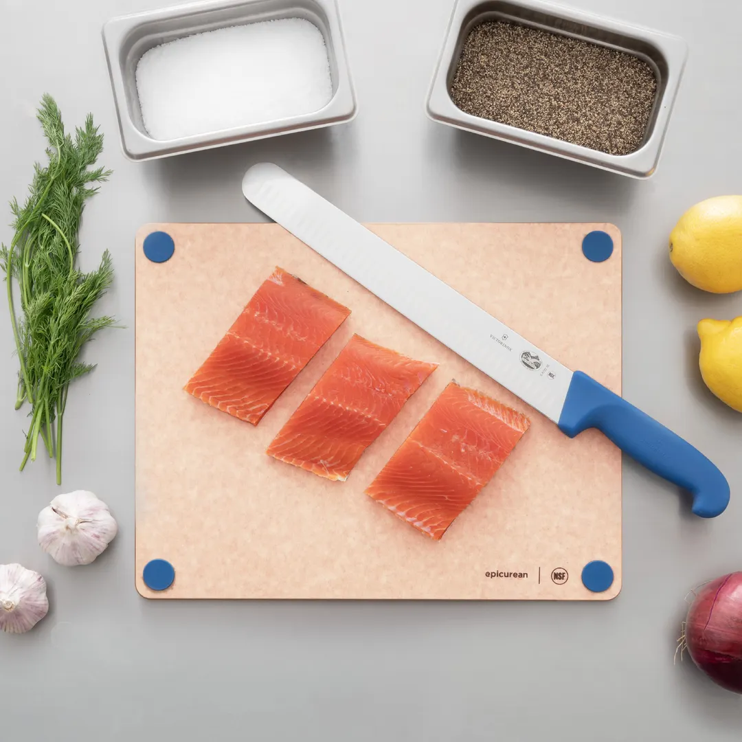 Epicurean 622-14110119 Wood Cutting Board, 14.5" x 11.25" Composite, Blue Seafood Feet