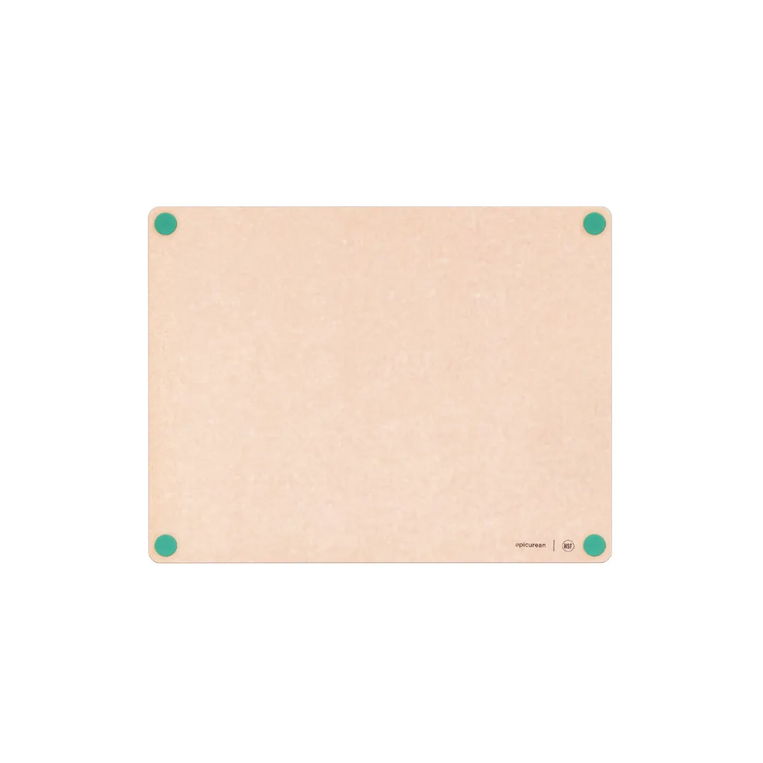 Epicurean 622-19150105 Cutting Board – 19.5" x 15" x 3/8", Composite, HACCP Non‑Slip, Green Feet
