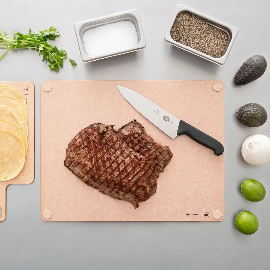 Epicurean 622-19150118 Cutting Board, 19.5" x 15" x 3/8", Natural/Tan Cooked Meat Feet, Composite