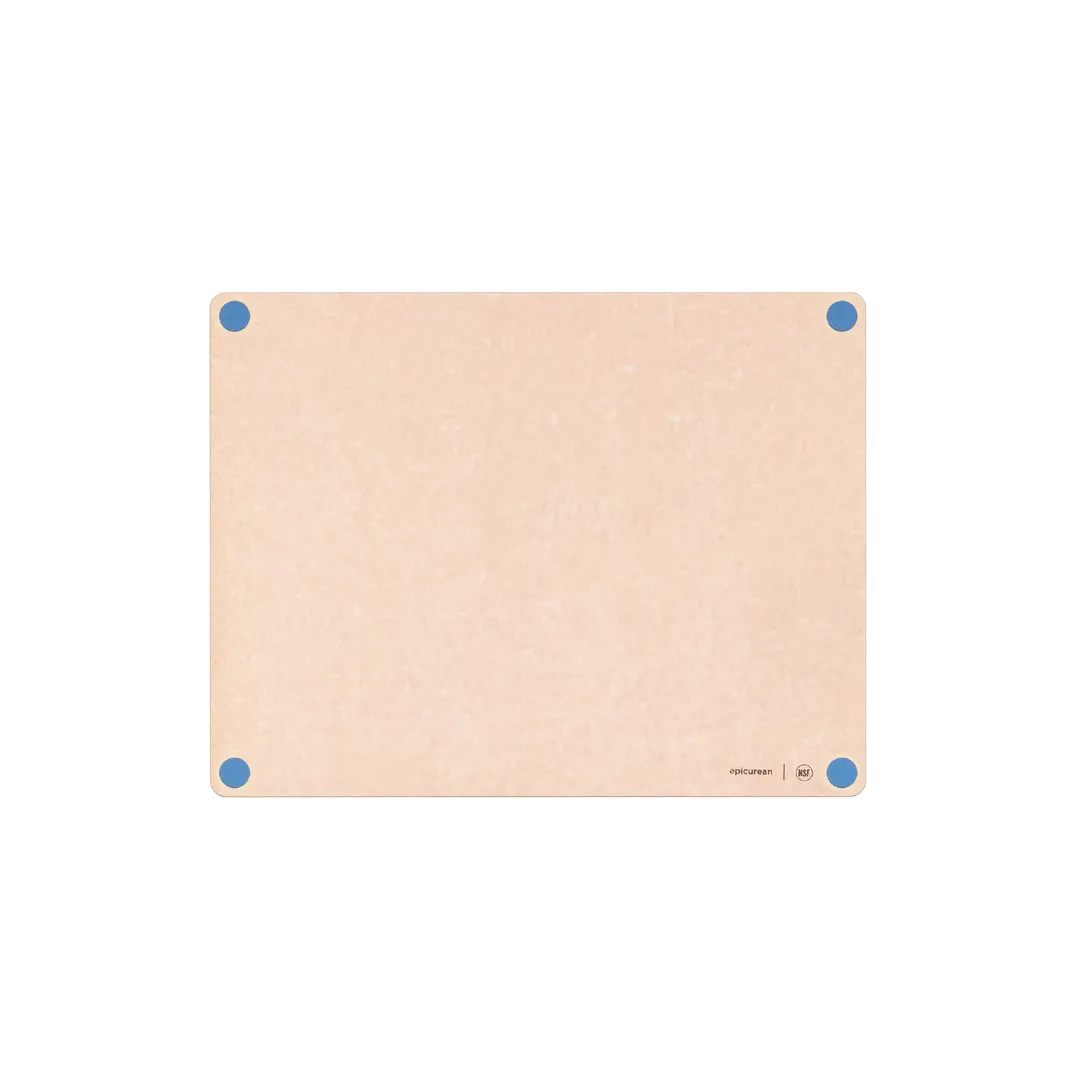 Epicurean 622-19150119 Non-Slip Cutting Board, 19.5" x 15" x 3/8", Blue Feet, Heat-Resistant 350°F