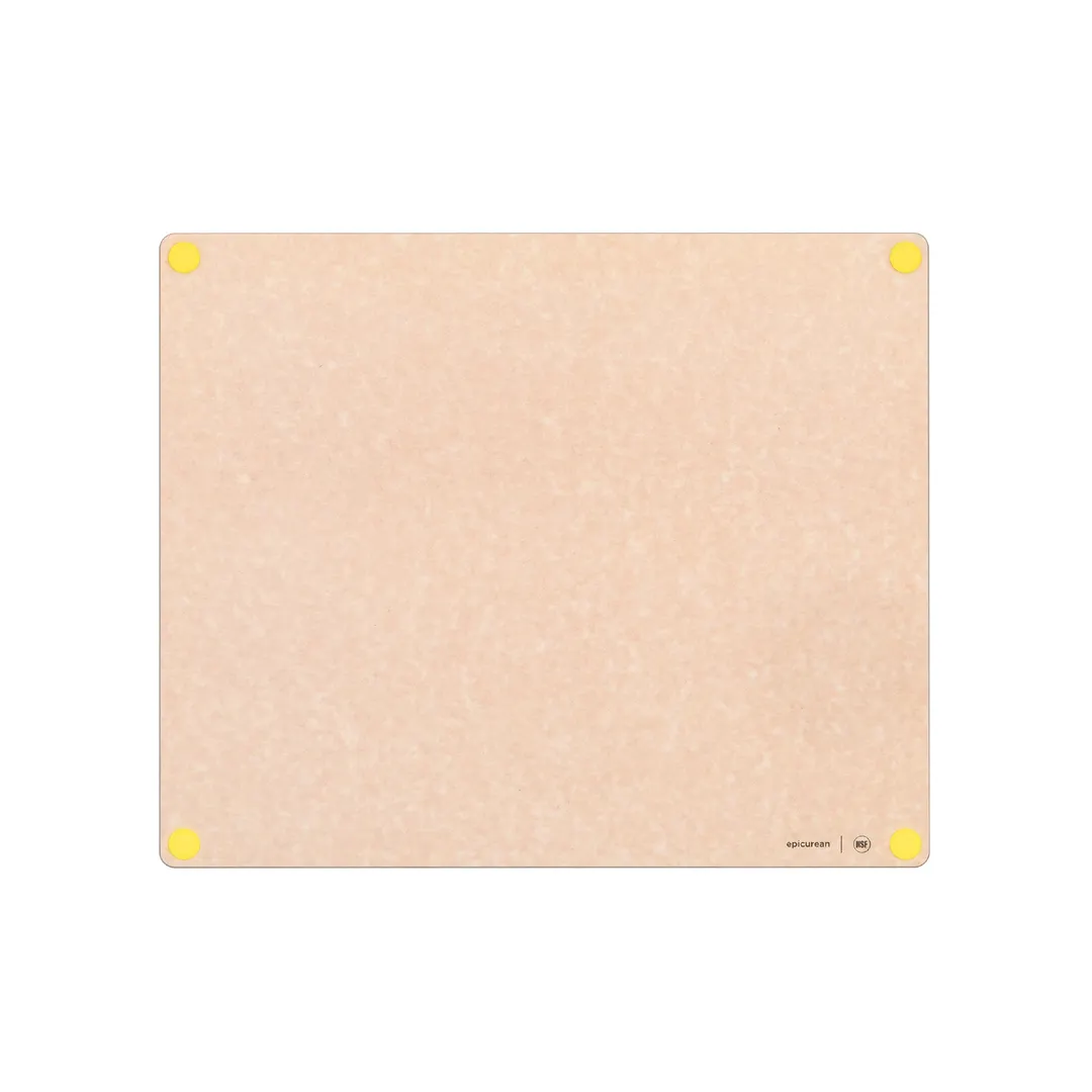 Epicurean 622-23190108 Board 23" x 19" x 3/8" Natural Paper Yellow Feet NSF Dishwasher Heat‑R 350°F