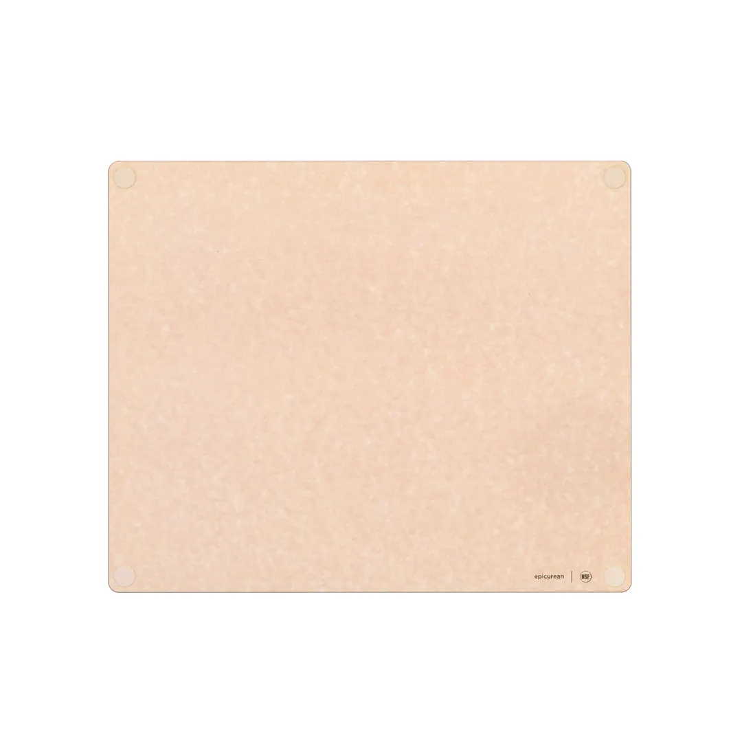 Epicurean 622-23190118 Cutting Board, 23" x 19" x 3/8" Natural Composite, Tan Feet, Non‑Slip