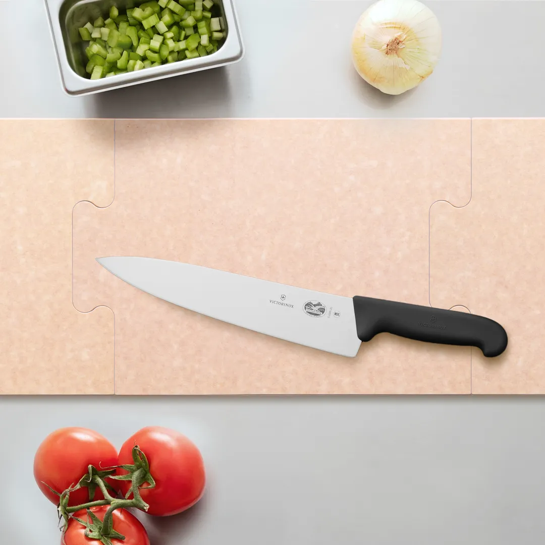 Epicurean 629-721001 Stock Puzzle Cutting Board, 72" x 10" x 3/8" Composite, 4‑Piece, 350°F, KnifeSafe