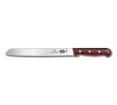 Victorinox 5.1630.21 Bread & Sandwich Knife, 8" Stamped Blade, Serrated Edge, Brown Wood Handle