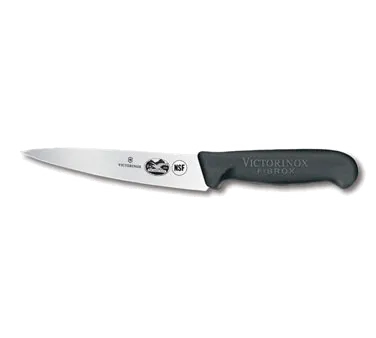 Victorinox 5.2003.12 Mini Chef Knife – 5" Blade, Black Fibrox 1-1/4" Handle, Steel NSF, 4‑6"Length