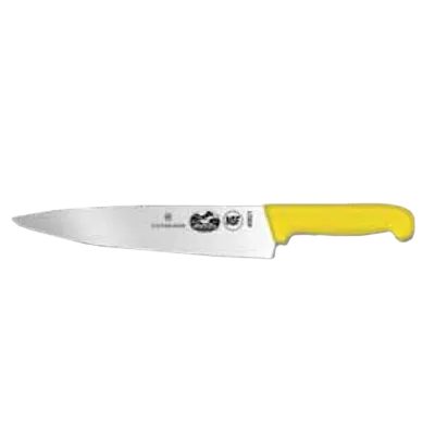 Victorinox 5.2008.25 Chef Knife - 10" Blade, 2-1/4" Yellow Fibrox Handle, Slip‑Resistant NSF Stamped