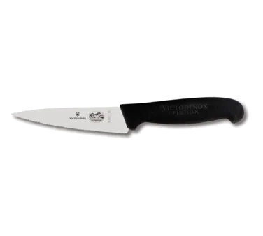 Victorinox 5.2033.12 Mini Knife – 5" Blade, 1‑1/4" Black Fibrox Handle Serrated Stamped Steel NSF