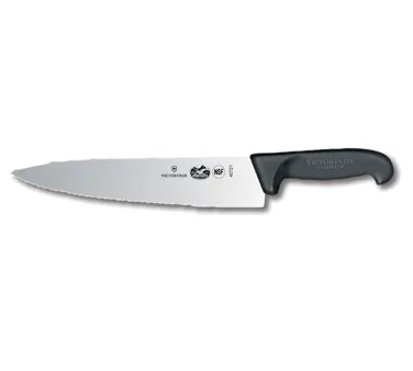 Victorinox 5.2033.25 Chef Knife – 10" Blade, 2" Black Fibrox Pro Handle, NSF