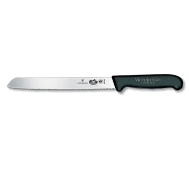 Victorinox 5.2533.21 Bread Knife, 8" Blade, 1-1/2" Black Fibrox Handle, Serrated Edge, NSF