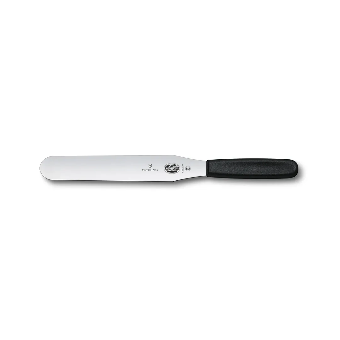 Victorinox 5.2603.20B Spatula, 8" Straight Blade, Black Polypropylene Handle, Kitchen Utensil