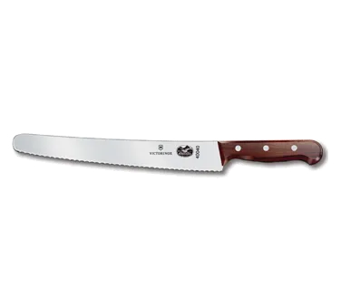 Victorinox 5.2930.26 Bread Sandwich Knife, 10-1/4" Serrated Blade, Brown Wood Handle, 1-1/4" Width