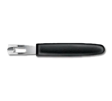 Victorinox 5.3403-X2 Channel Knife - 6-1/2" Blade, Black Polypropylene Handle, Food Garnishing Tool