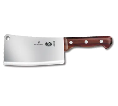 Victorinox 5.4000.18 Restaurant Cleaver Knife, 7" x 3-1/2" Rosewood Handle, 1-1/2 lb, Wood