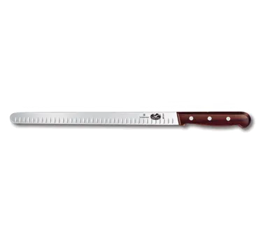 Victorinox 5.4120.30 Slicer Knife – 12" Blade, Granton Edge, 1" Wood Handle, Stamped, Meat Carving