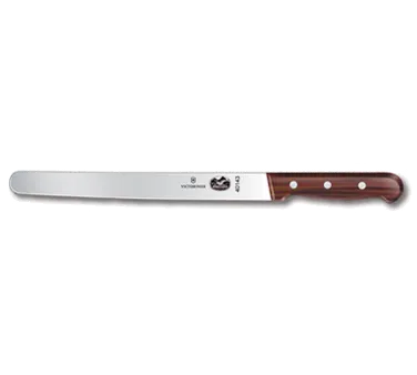 Victorinox 5.4200.25 Slicer Knife – 10" Blade, Straight Edge, Stamped, 1-1/4" Width, Wood Handle