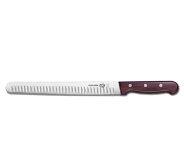 Victorinox 5.4220.25 Roast Beef Slicer, 10" Granton Blade, Stamped, Wood Handle, 10" Length