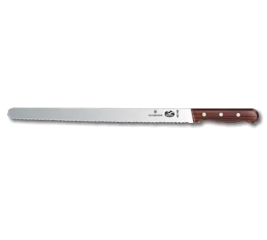 Victorinox 5.4230.36 Slicer Knife - 14" Blade, Serrated Edge, Stamped Style, 1-1/4" Wide Wood Handle