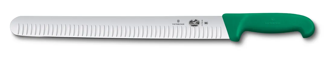 Victorinox 5.4724.36 Slicer Knife – 14" Blade, 1-1/2" Handle, Green Fibrox Nylon Handle, NSF