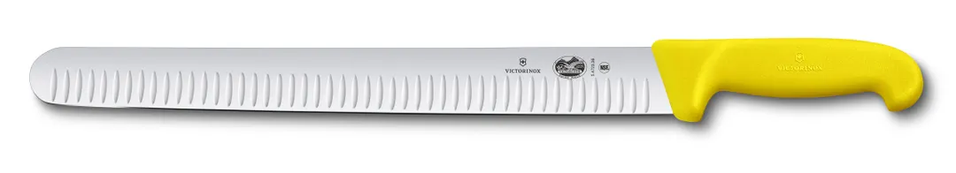Victorinox 5.4728.36 Slicer Knife – 14" Blade, 1-1/2" Handle, Granton, Yellow Nylon Slip‑Resistant