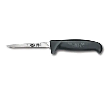 Victorinox 5.5903.09 Boning Knife - 3-3/4" Vent Blade, Black Fibrox Pro Handle, NSF Poultry Knife