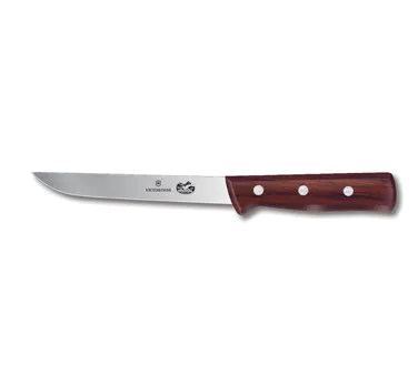 Victorinox 5.6006.15 Boning Knife, 6" Wide Stiff Blade, High Carbon Steel, Wood Handle, Stamped Style
